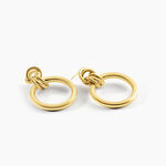 Boucles D'oreilles Puces Josephine Acier Dor&eacute; - Boucles d'oreilles fantaisie Femme | Histoire d&rsquo;Or