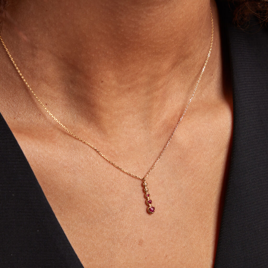 Collier Josephine Or Jaune Rubis - Colliers Femme | Histoire d’Or