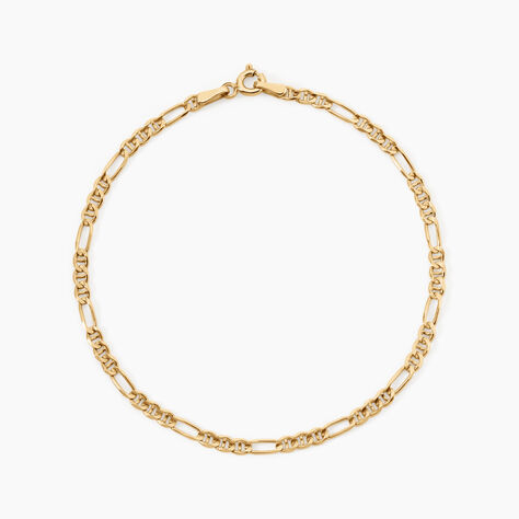 Bracelet Babur Argent Dor&eacute; A L'Or 750/1000 - Bijoux sans pierre Homme | Histoire d&rsquo;Or