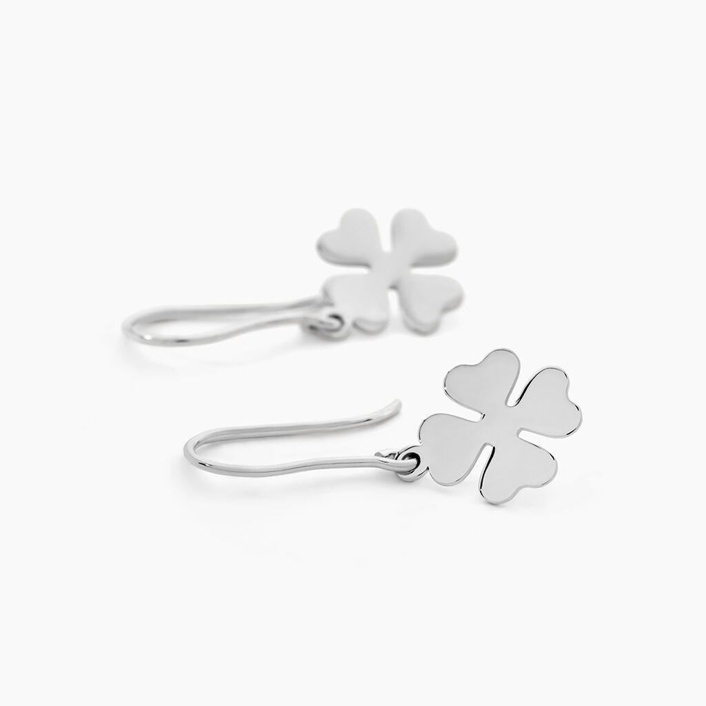 Boucles D'oreilles Pendantes Naomie Argent Blanc - Boucles d'oreilles fantaisie Femme | Histoire d&rsquo;Or
