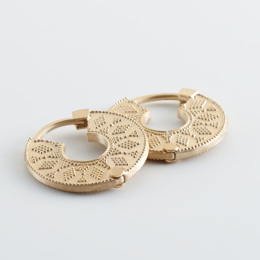 Creoles Swein Plaqué Or - Boucles d'oreilles créoles Femme | Histoire d’Or