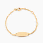 Bracelet Identite Bebe Or Jaune Ericka - Bracelets Communion Enfant | Histoire d&rsquo;Or