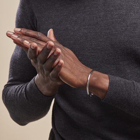 Bracelet Jonc Argent Stefaans - Bracelets joncs Homme | Histoire d’Or