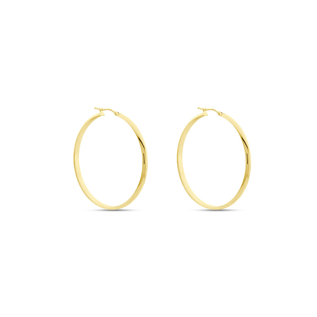 Créoles Shalana Or Jaune - Boucles d'oreilles créoles Femme | Histoire d’Or