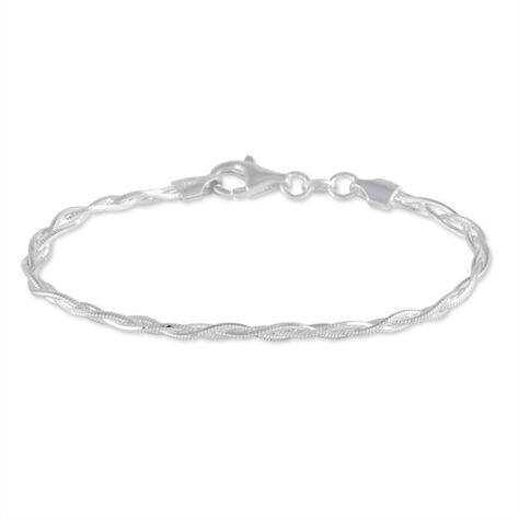 Bracelet Eira Argent Blanc - Bracelets chaîne Femme | Histoire d’Or