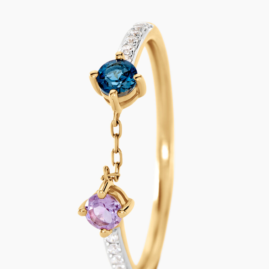 Bague Esmerald Rendez-vous Or Jaune Emeraude - Bagues avec pierre Femme | Histoire d&rsquo;Or