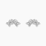 Boucles D'Oreilles Puces Sephine Argent Blanc Oxyde De Zirconium - Boucles d'oreilles fantaisie Femme | Histoire d&rsquo;Or