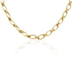 Collier Maille Perry Acier Dor&eacute; - Chaines Femme | Histoire d&rsquo;Or