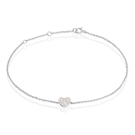 Bracelet Kamila Or Blanc Diamant - Bracelets Femme | Histoire d’Or