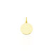 Pendentif Ange Rond Or Jaune - Pendentifs Baptême Famille | Histoire d’Or