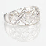 Bague Losangia Argent Blanc - Bagues fantaisie Femme | Histoire d&rsquo;Or