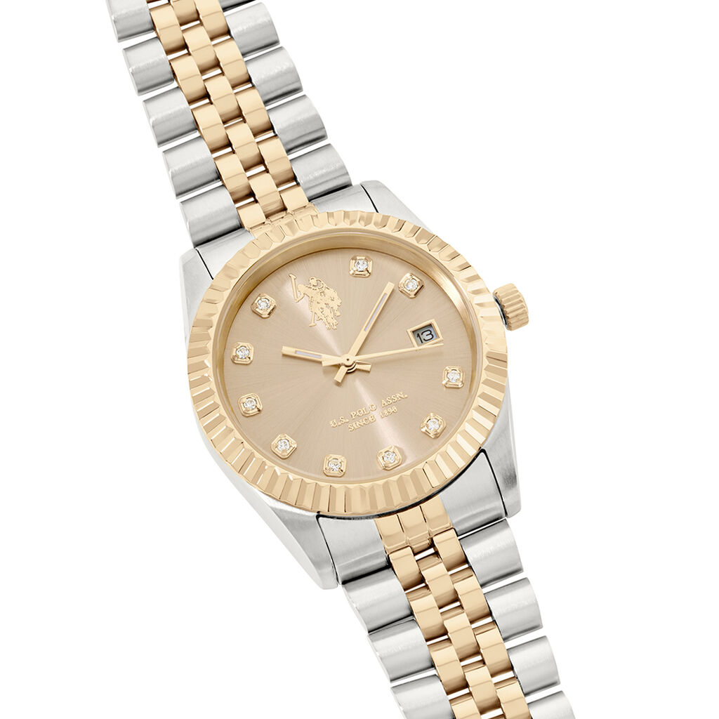 Montre U.S. Polo Us Polo Audrey Champagne - Id&eacute;es cadeaux Femme | Histoire d&rsquo;Or