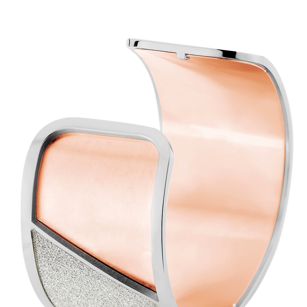 Bracelet Jonc Andrina Acier Blanc - Bracelets joncs Femme | Histoire d’Or