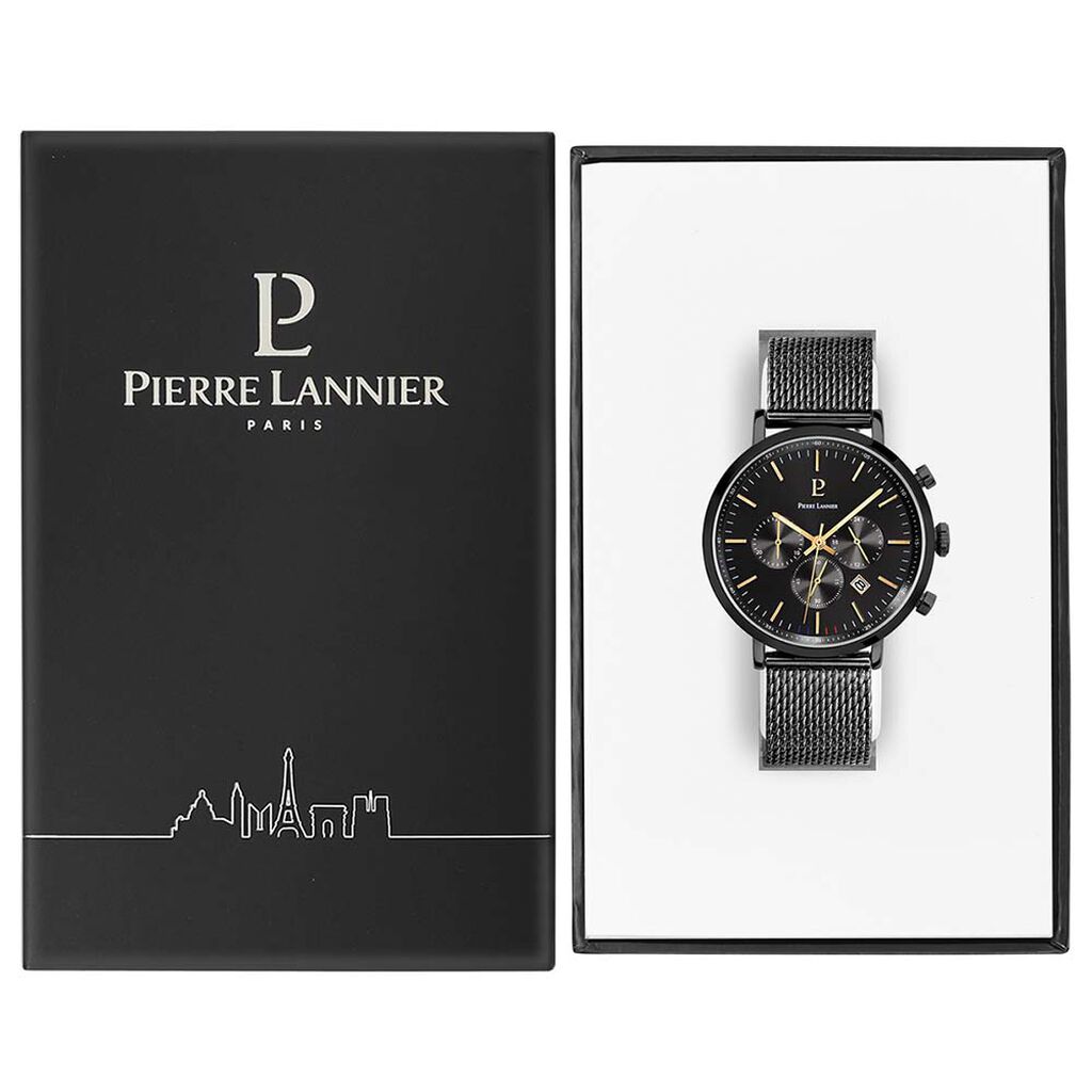 Montre Pierre Lannier Baron Noir - Montres Homme | Histoire d&rsquo;Or