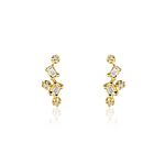 Boucles D'oreilles Puces Joy Or Jaune Diamant - Clous d'oreilles Femme | Histoire d&rsquo;Or