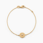 Bracelet Carmina Plaqu&eacute; Or Jaune Oxyde De Zirconium - Id&eacute;es cadeaux Femme | Histoire d&rsquo;Or