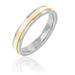 Alliance 1 Anneau Raye Ruban Plat Or Bicolore - Alliances Unisex | Histoire d’Or