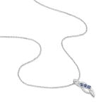 Collier Rosalyne Or Blanc Saphir Et Diamant - Colliers Femme | Histoire d&rsquo;Or