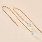 Boucles D'oreilles Pendantes Les Audacieuses Or Jaune Topaze - Boucles d'oreilles pendantes Femme | Histoire d&rsquo;Or