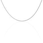 Cha&icirc;ne Imad Maille Gourmette Or Blanc - Chaines Femme | Histoire d&rsquo;Or