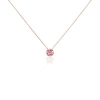 Collier Nelig Argent Rose Oxyde De Zirconium