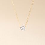 Collier Or Jaune Hepsibah Cristal - Colliers Femme | Histoire d&rsquo;Or