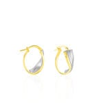 Cr&eacute;oles Ayliz Or Bicolore - Boucles d'oreilles cr&eacute;oles Femme | Histoire d&rsquo;Or