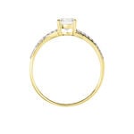 Bague Dana Or Jaune Oxyde De Zirconium - Bagues solitaires Femme | Histoire d&rsquo;Or
