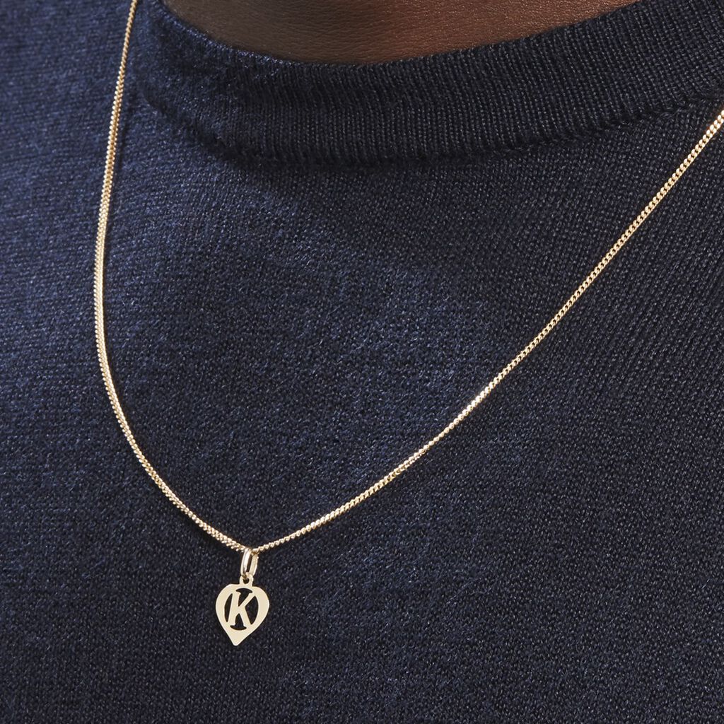 Pendentif Eudocie Coeur Lettre Or Jaune - Pendentifs Famille | Histoire d’Or