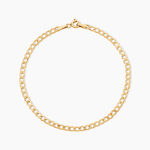 Bracelet Iris Or Jaune Maille Gourmette - Bracelets cha&icirc;ne Femme | Histoire d&rsquo;Or