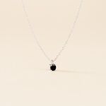 Collier Lylwenn Argent Blanc Oxyde De Zirconium Noir - Colliers fantaisie Femme | Histoire d&rsquo;Or
