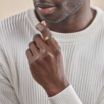 Chevali&egrave;re Plaqu&eacute; Or Jaune Haakon Onyx - Bagues solitaires Homme | Histoire d&rsquo;Or