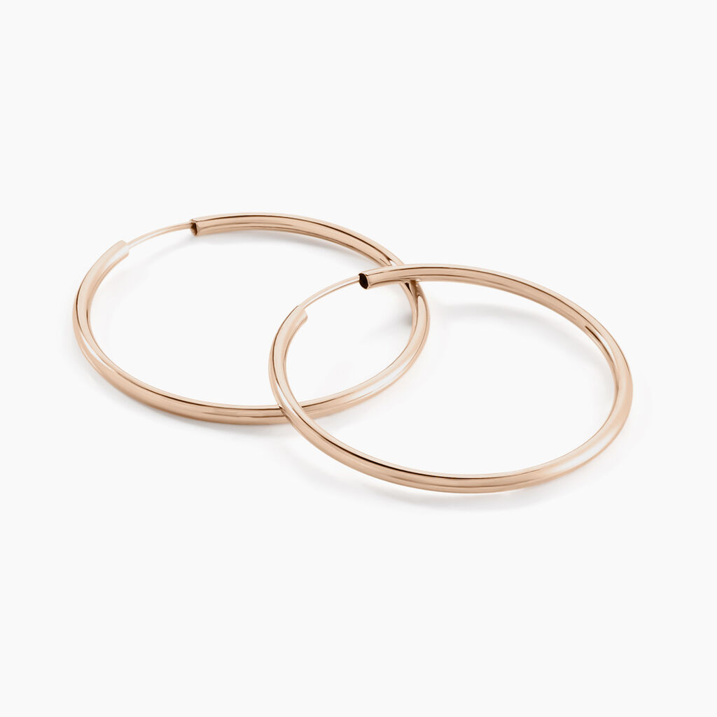 Créoles Valencina Or Rose - Boucles d'oreilles créoles Femme | Histoire d’Or