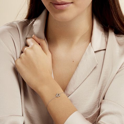 Bracelet Kaelya Argent Blanc - Bracelets fantaisie Femme | Histoire d’Or