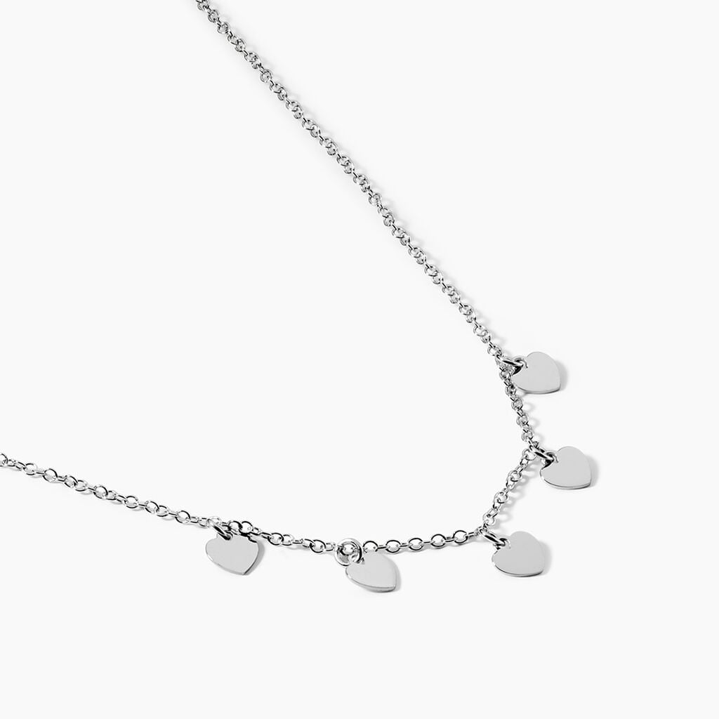 Collier Maryline Argent Blanc - Colliers fantaisie Femme | Histoire d&rsquo;Or