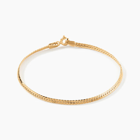 Bracelet Or Jaune Izel Maille Anglaise - Bracelets chaîne Femme | Histoire d’Or