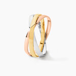 Alliance Entrelacee Ruban Plat Or Tricolore - Alliances Unisex | Histoire d&rsquo;Or