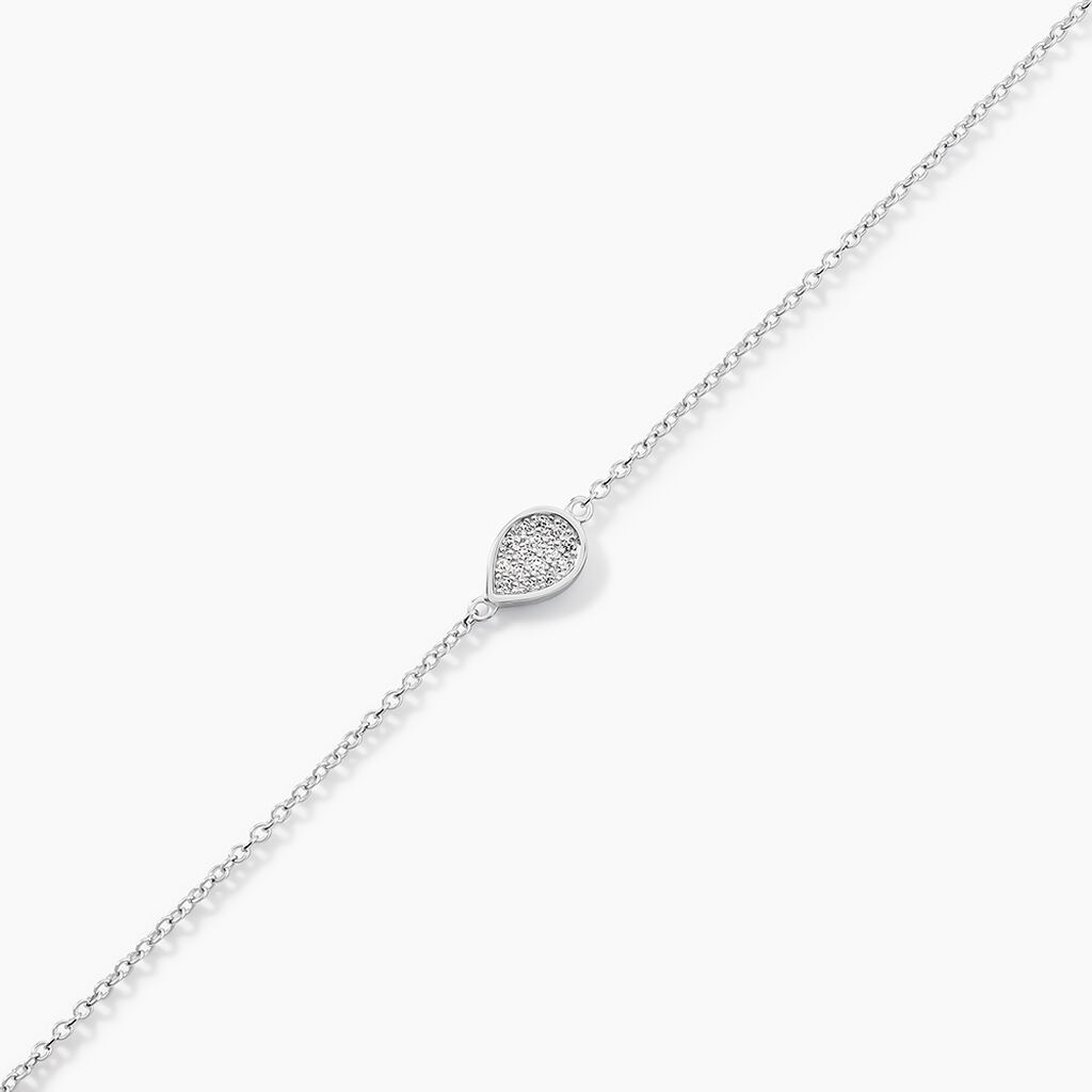 Bracelet Argent Tricoria Oxydes De Zirconium - Bracelets Femme | Histoire d’Or