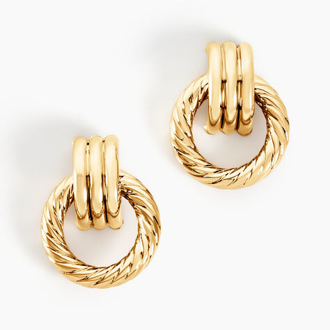 Boucles D'oreilles Puces Zareen Or Jaune - Clous d'oreilles Femme | Histoire d’Or