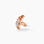 Bijoux D'oreilles Camelia Argent Rose Oxyde De Zirconium - Boucles d'oreilles fantaisie Femme | Histoire d&rsquo;Or