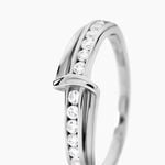 Bague Pernilla Argent Blanc Oxyde De Zirconium - Bagues fines Femme | Histoire d&rsquo;Or