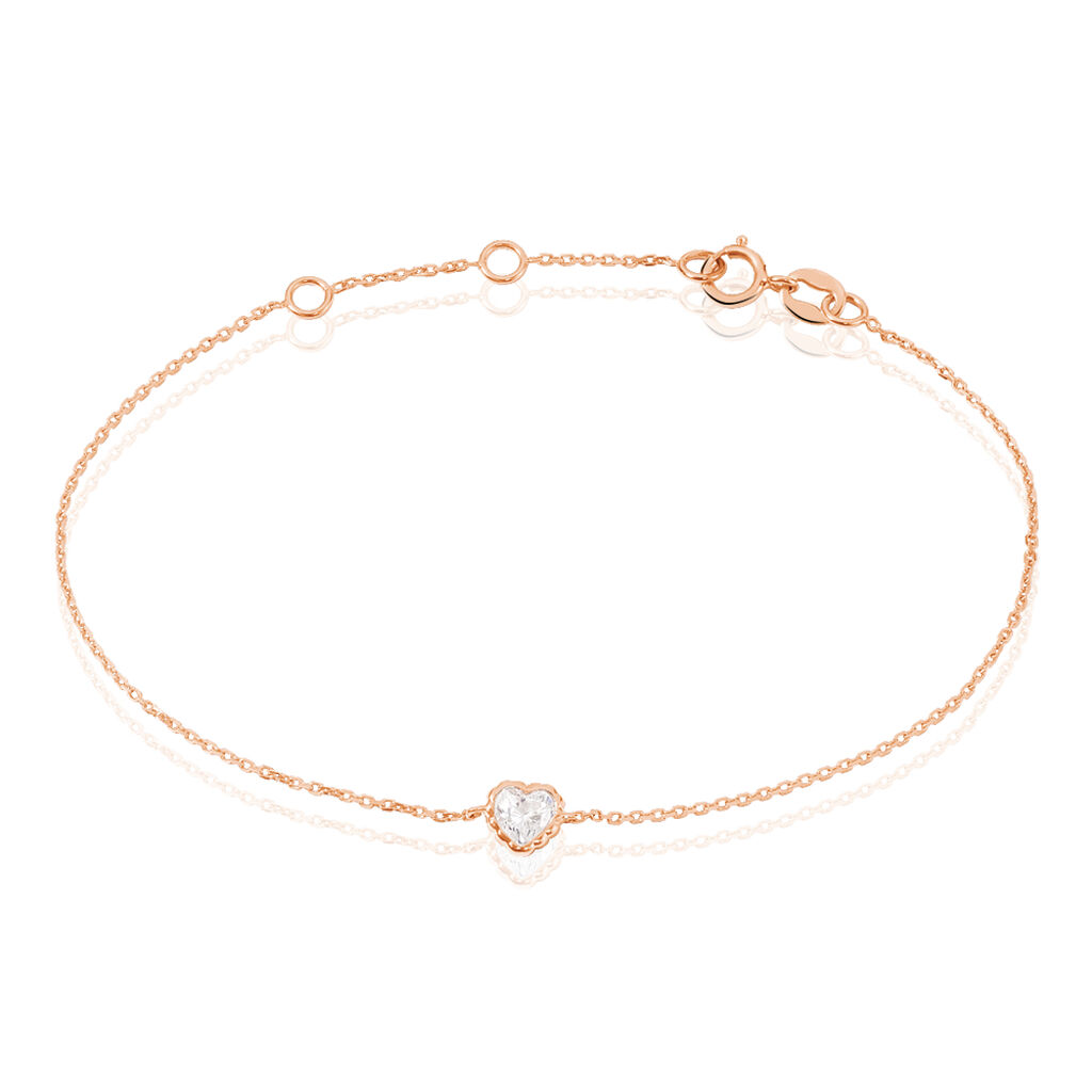 Bracelet Kadidjatou Or Rose Oxyde De Zirconium - Bracelets Femme | Histoire d’Or