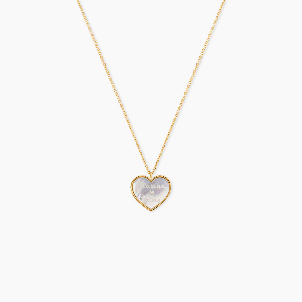 Collier Josine Or Jaune Nacre - Bijoux avec pierres Femme | Histoire d&rsquo;Or