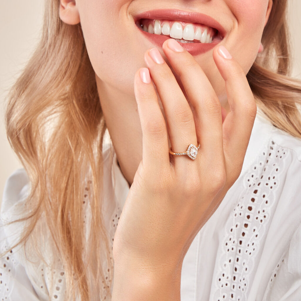 Bague Collection Icone Or Blanc Diamant Synthétique - Bagues solitaires Femme | Histoire d’Or