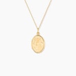 Pendentif Or Jaune Vierge A L'enfant - Pendentifs Bapt&ecirc;me Famille | Histoire d&rsquo;Or