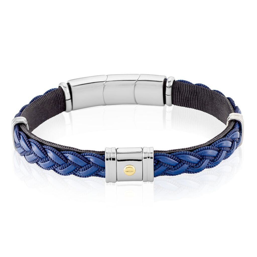 Bracelet Jourdan Trenza Acier Bicolore - Bracelets Homme | Histoire d&rsquo;Or