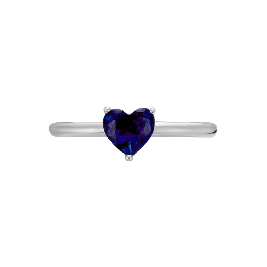 Bague Solitaire Kelvyn Argent Blanc Oxyde De Zirconium - Bagues solitaires Femme | Histoire d’Or