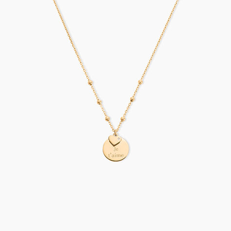 Collier Plaqu&eacute; Or Fulvian Oxyde De Zirconium - Colliers fantaisie Femme | Histoire d&rsquo;Or