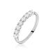 Demi Alliance Eloise Platine Blanc Diamant - Alliances Femme | Histoire d’Or