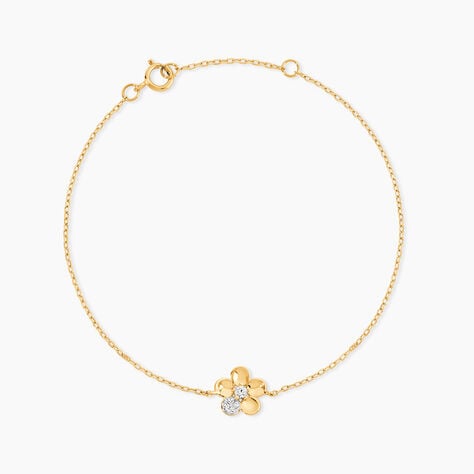 Bracelet Gjurd Or Jaune Oxyde De Zirconium - F&ecirc;te des m&egrave;res Femme | Histoire d&rsquo;Or